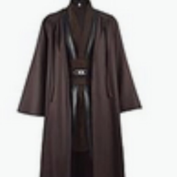 HeiSen | Other | Mens Jedi Brown Hooded Robe Tunic Uniform Full Set ...